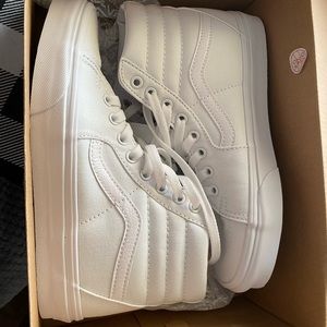 Brand new vans high top white